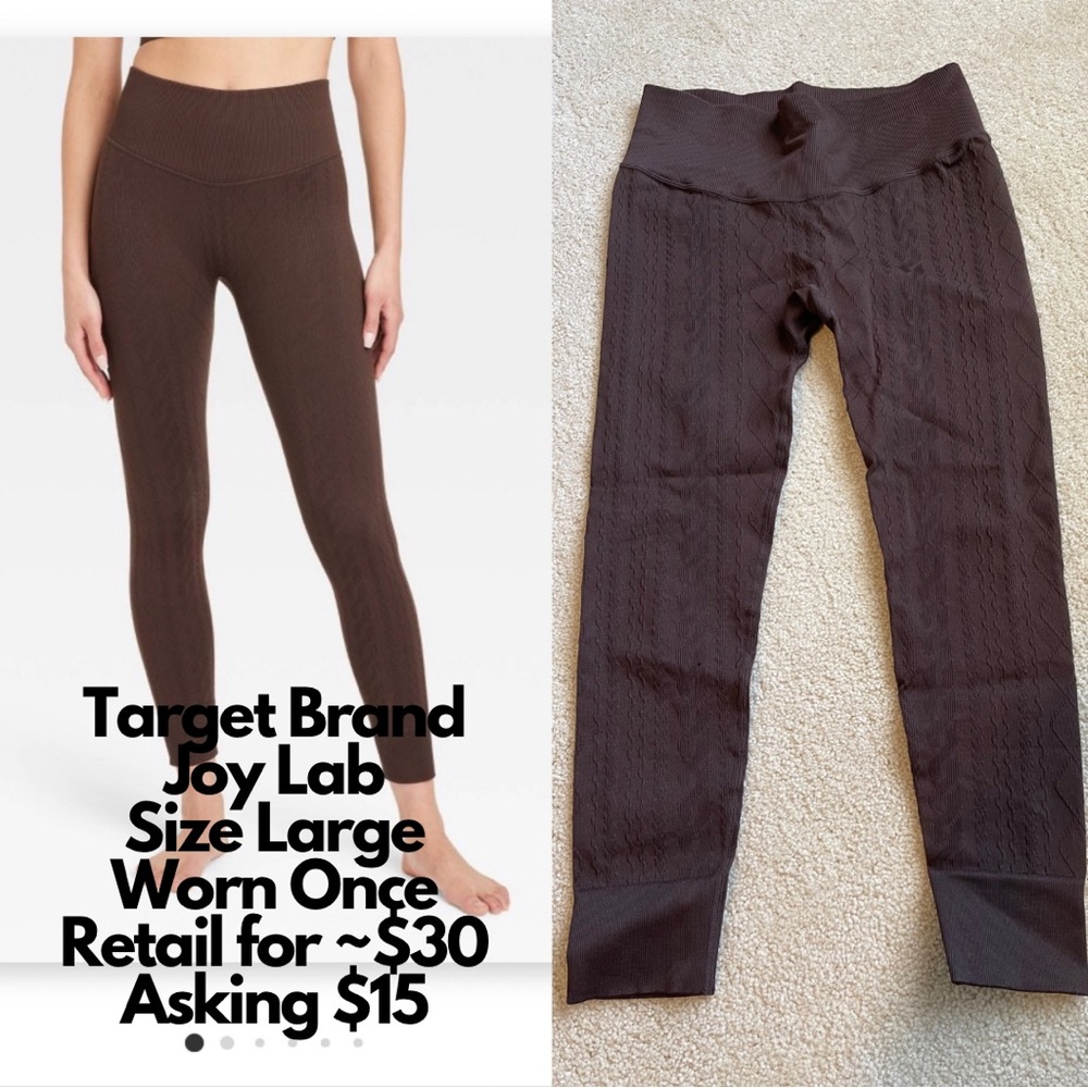 Women’s Target Brand Joy Lab Leggings size Large.  Worn one time.